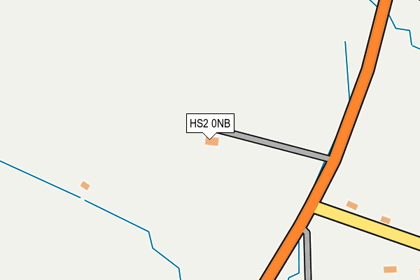 HS2 0NB map - OS OpenMap – Local (Ordnance Survey)