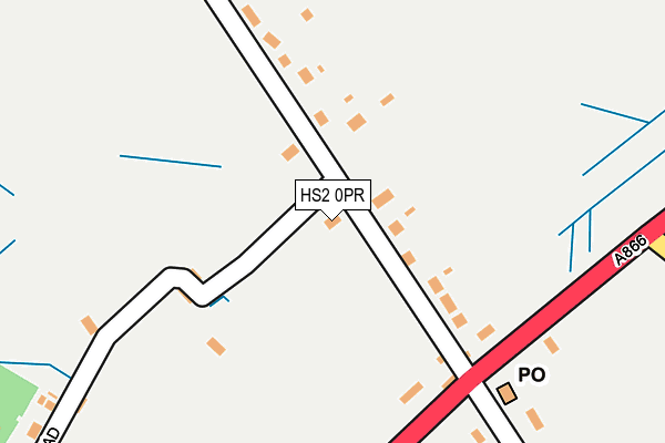 HS2 0PR map - OS OpenMap – Local (Ordnance Survey)