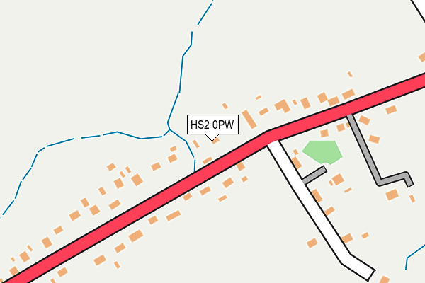 HS2 0PW map - OS OpenMap – Local (Ordnance Survey)