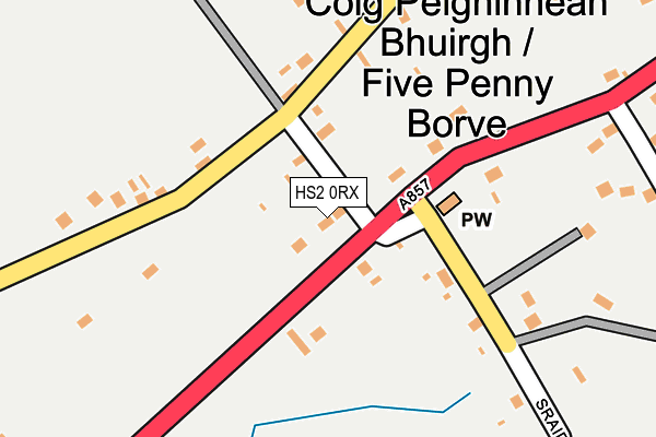 HS2 0RX map - OS OpenMap – Local (Ordnance Survey)