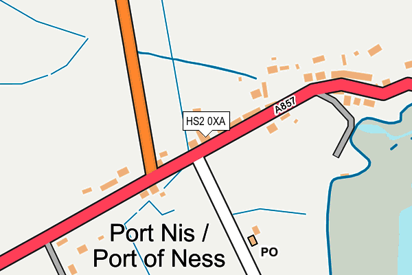 HS2 0XA map - OS OpenMap – Local (Ordnance Survey)