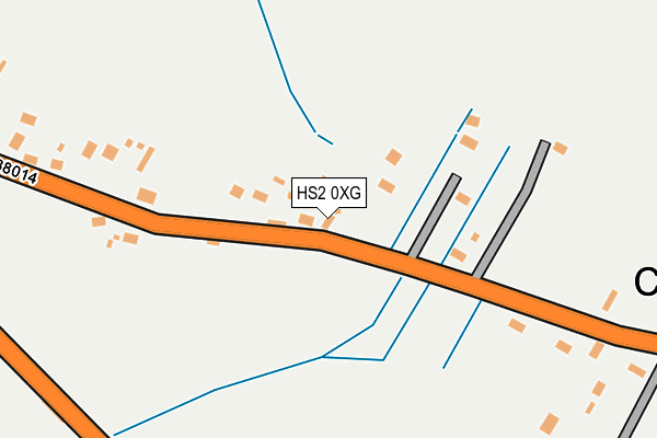 HS2 0XG map - OS OpenMap – Local (Ordnance Survey)