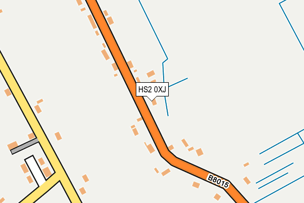 HS2 0XJ map - OS OpenMap – Local (Ordnance Survey)