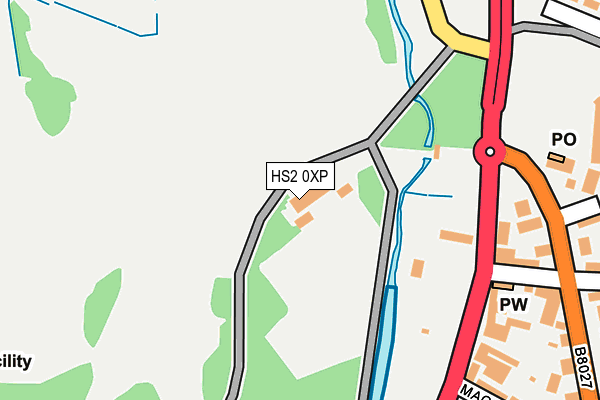 HS2 0XP map - OS OpenMap – Local (Ordnance Survey)