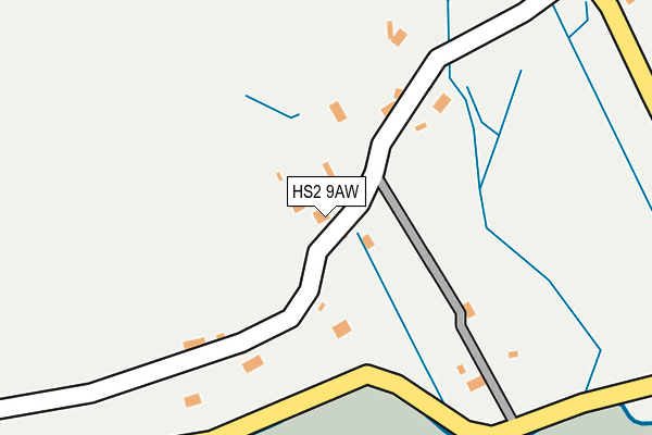 HS2 9AW map - OS OpenMap – Local (Ordnance Survey)