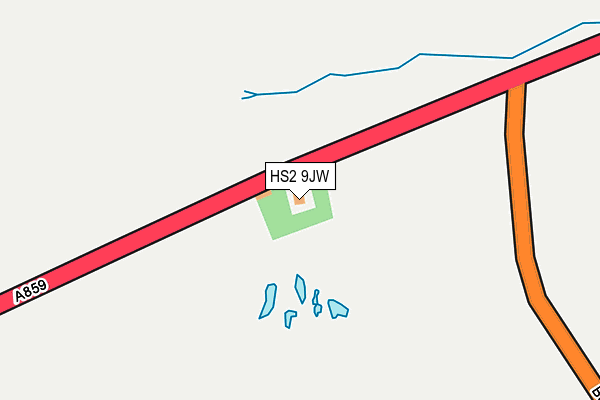 HS2 9JW map - OS OpenMap – Local (Ordnance Survey)