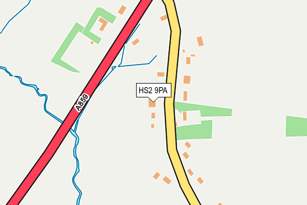 HS2 9PA map - OS OpenMap – Local (Ordnance Survey)