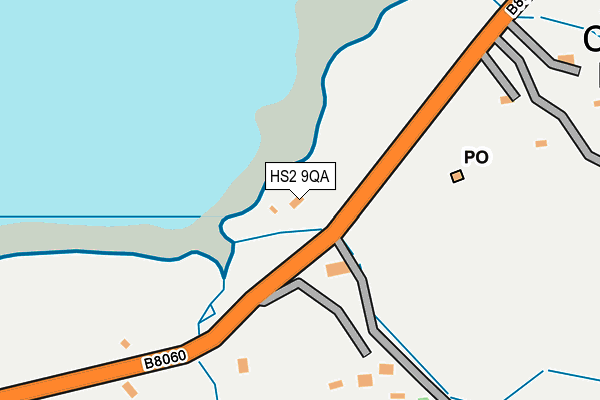 HS2 9QA map - OS OpenMap – Local (Ordnance Survey)