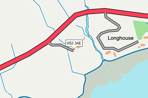 HS3 3AE map - OS OpenMap – Local (Ordnance Survey)