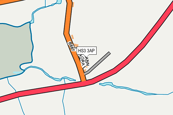 HS3 3AP map - OS OpenMap – Local (Ordnance Survey)