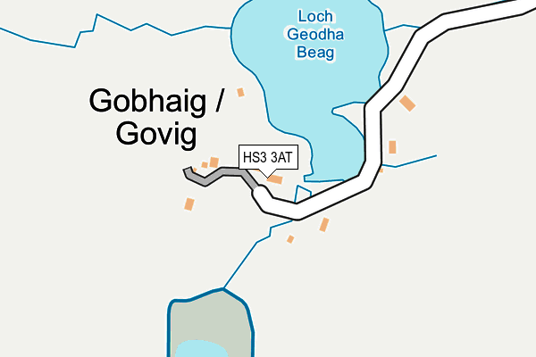 HS3 3AT map - OS OpenMap – Local (Ordnance Survey)