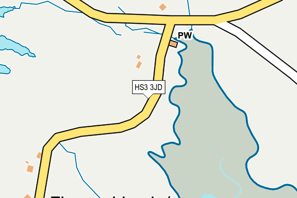 HS3 3JD map - OS OpenMap – Local (Ordnance Survey)