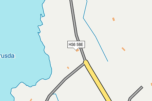 HS6 5BE map - OS OpenMap – Local (Ordnance Survey)