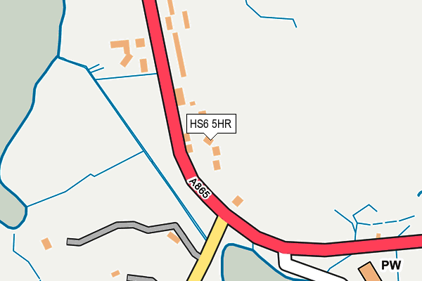 HS6 5HR map - OS OpenMap – Local (Ordnance Survey)