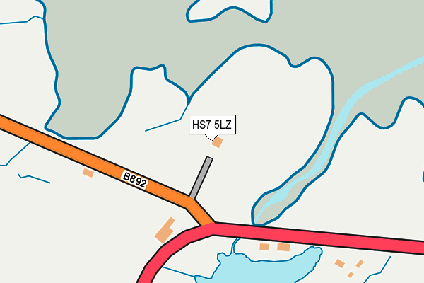 HS7 5LZ map - OS OpenMap – Local (Ordnance Survey)
