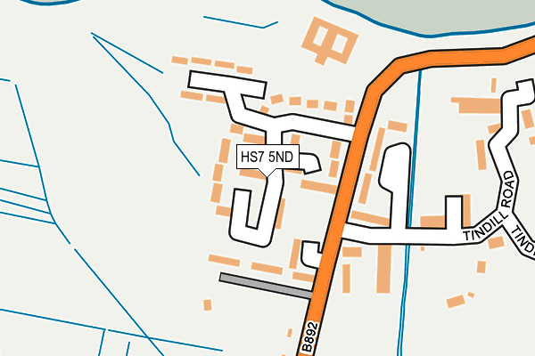 HS7 5ND map - OS OpenMap – Local (Ordnance Survey)