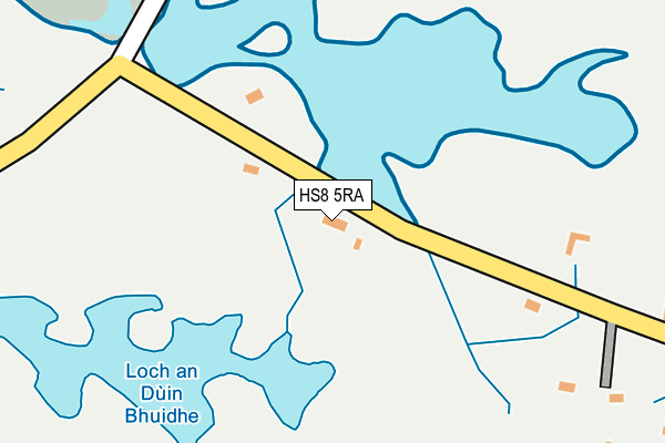 HS8 5RA map - OS OpenMap – Local (Ordnance Survey)