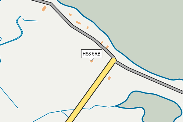 HS8 5RB map - OS OpenMap – Local (Ordnance Survey)
