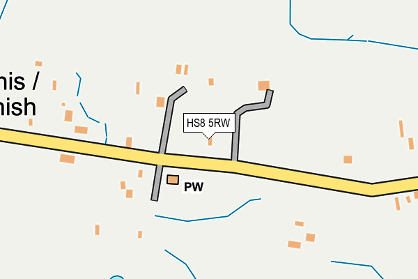 HS8 5RW map - OS OpenMap – Local (Ordnance Survey)