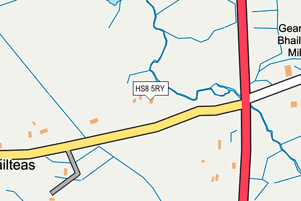 HS8 5RY map - OS OpenMap – Local (Ordnance Survey)