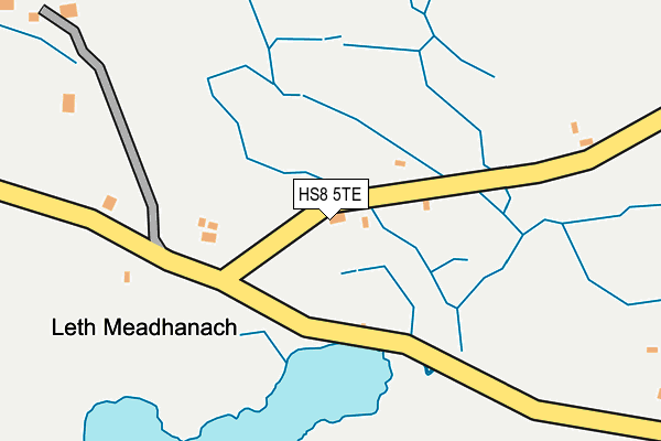 HS8 5TE map - OS OpenMap – Local (Ordnance Survey)