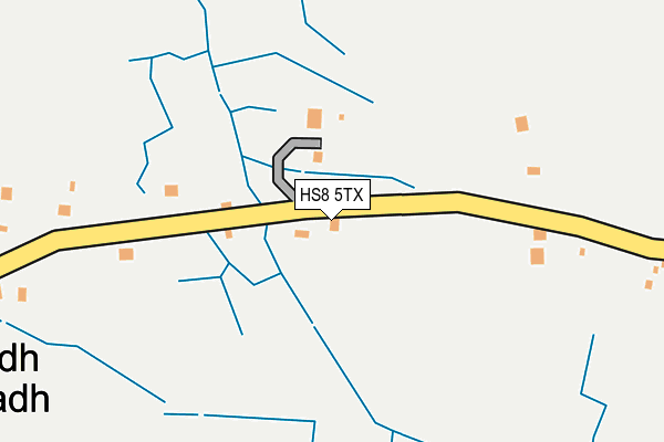 HS8 5TX map - OS OpenMap – Local (Ordnance Survey)