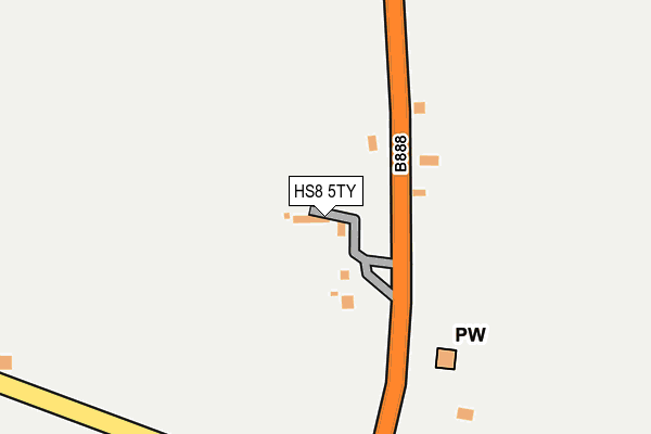 HS8 5TY map - OS OpenMap – Local (Ordnance Survey)
