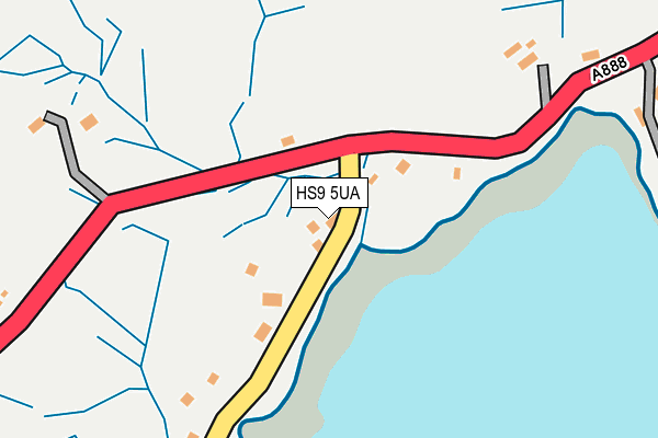 HS9 5UA map - OS OpenMap – Local (Ordnance Survey)