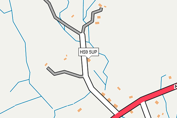 HS9 5UP map - OS OpenMap – Local (Ordnance Survey)