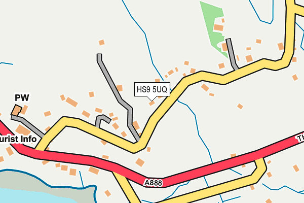 HS9 5UQ map - OS OpenMap – Local (Ordnance Survey)