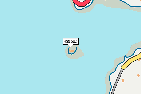 HS9 5UZ map - OS OpenMap – Local (Ordnance Survey)