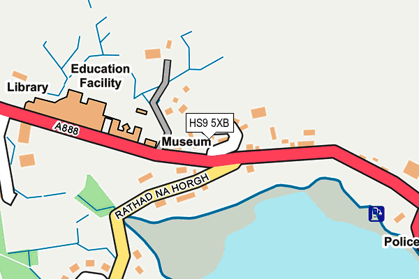 HS9 5XB map - OS OpenMap – Local (Ordnance Survey)