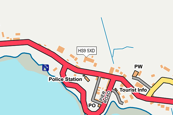 HS9 5XD map - OS OpenMap – Local (Ordnance Survey)