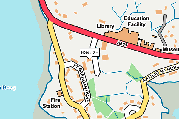 HS9 5XF map - OS OpenMap – Local (Ordnance Survey)