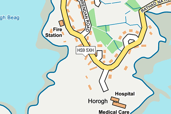 HS9 5XH map - OS OpenMap – Local (Ordnance Survey)