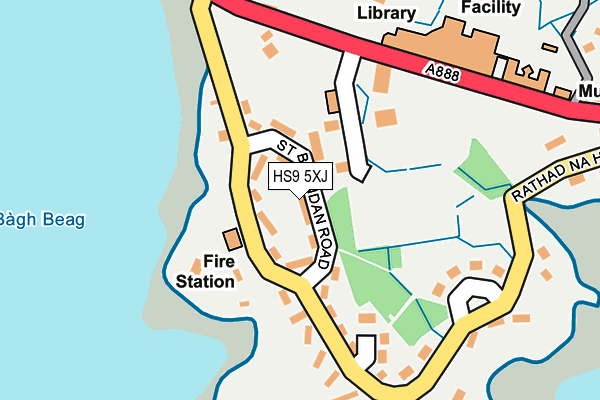 HS9 5XJ map - OS OpenMap – Local (Ordnance Survey)