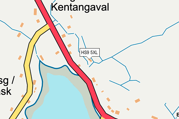 HS9 5XL map - OS OpenMap – Local (Ordnance Survey)