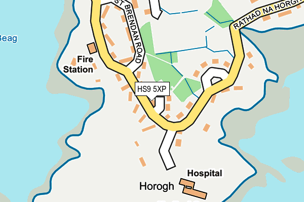 HS9 5XP map - OS OpenMap – Local (Ordnance Survey)