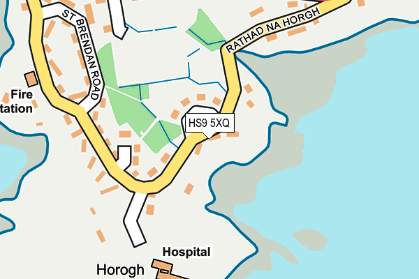 HS9 5XQ map - OS OpenMap – Local (Ordnance Survey)