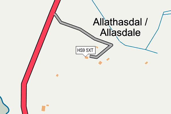 HS9 5XT map - OS OpenMap – Local (Ordnance Survey)