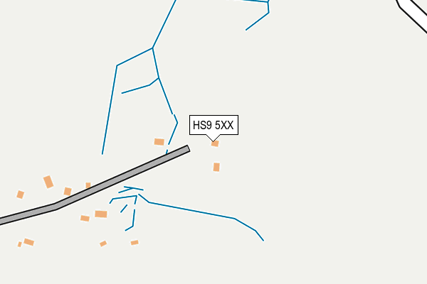 HS9 5XX map - OS OpenMap – Local (Ordnance Survey)