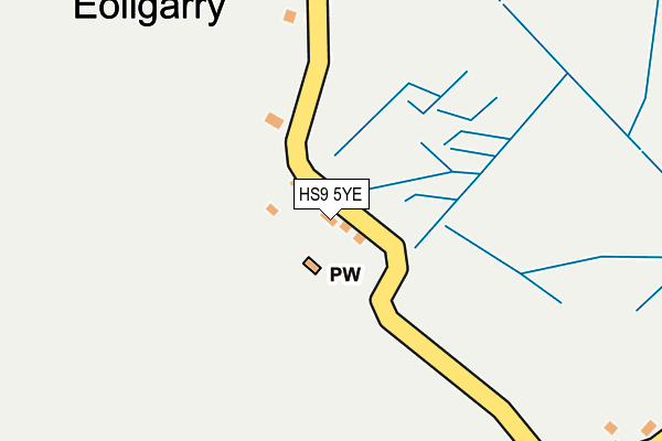 HS9 5YE map - OS OpenMap – Local (Ordnance Survey)