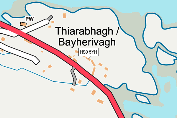 HS9 5YH map - OS OpenMap – Local (Ordnance Survey)