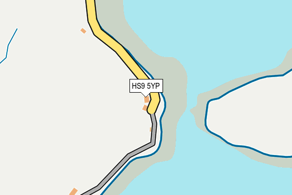 HS9 5YP map - OS OpenMap – Local (Ordnance Survey)