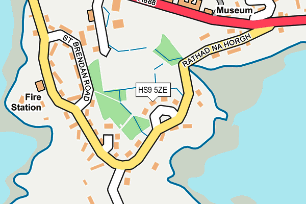 HS9 5ZE map - OS OpenMap – Local (Ordnance Survey)