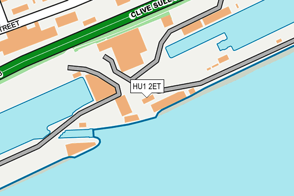 HU1 2ET map - OS OpenMap – Local (Ordnance Survey)