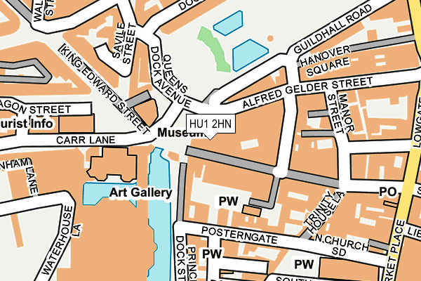 HU1 2HN map - OS OpenMap – Local (Ordnance Survey)