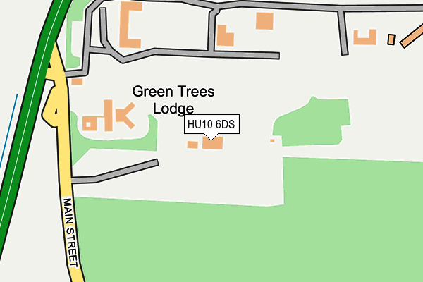 HU10 6DS map - OS OpenMap – Local (Ordnance Survey)