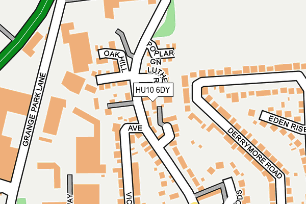 HU10 6DY map - OS OpenMap – Local (Ordnance Survey)