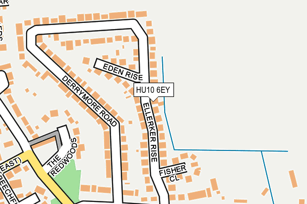 HU10 6EY map - OS OpenMap – Local (Ordnance Survey)